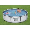 Familie im Bestway Steel Pro MAX Pool