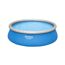 Bestway Fast Set Aufstellpool, blau mit Wasser gefüllt.
