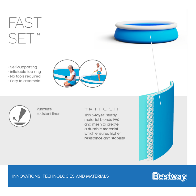 Bestway Fast Set Pool mit Aufbauanleitung