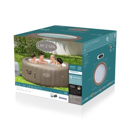 3. Bild von Whirlpool 'Lay-Z-Spa® Palm Springs AirJet™' taupe/weiß Ø 196 x 71 cm