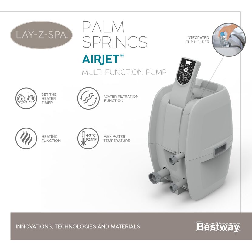 Lay-Z-Spa Palm Springs AirJet Multifunktionspumpe