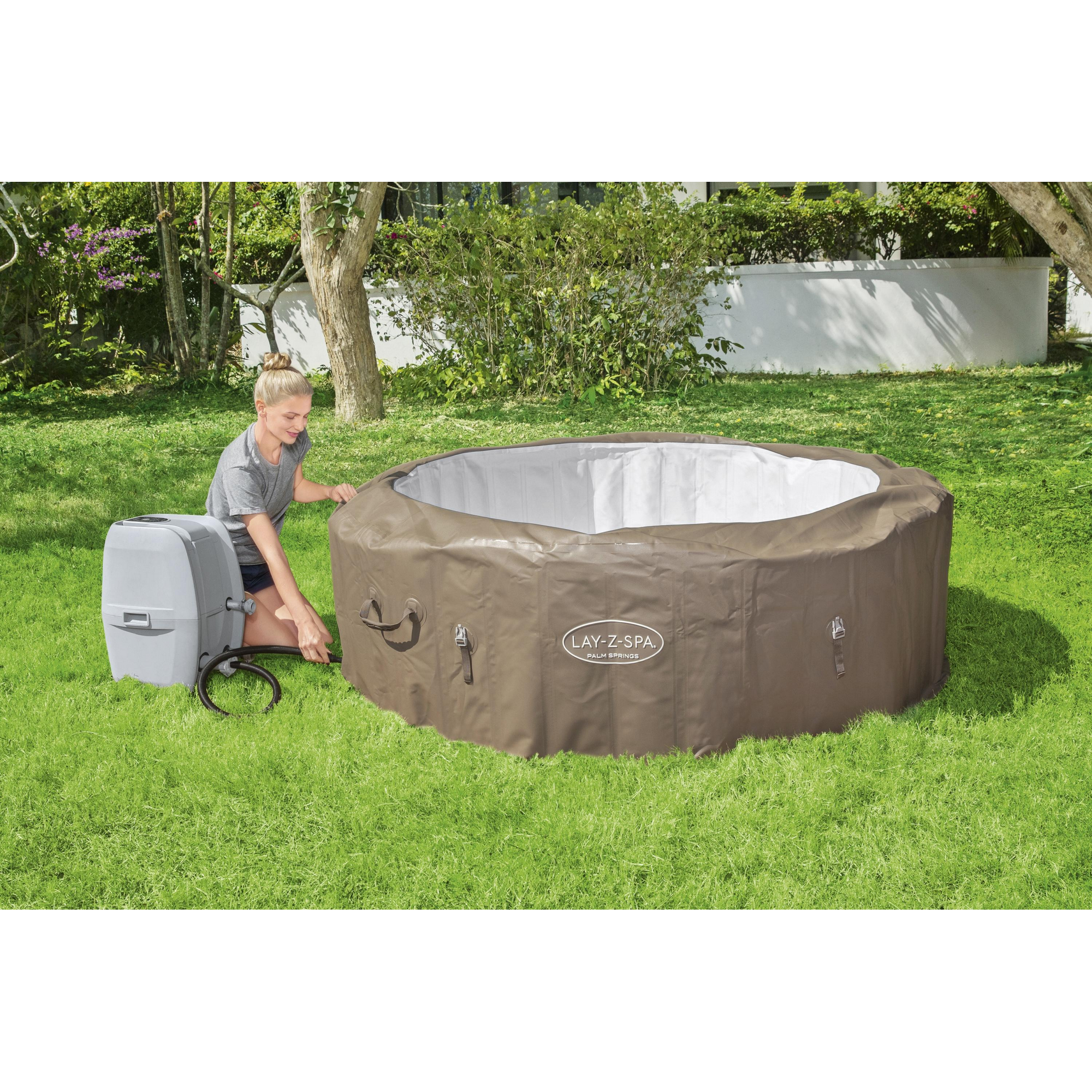 Whirlpool 'Lay-Z-Spa® Palm Springs AirJet™' taupe/weiß Ø 196 x 71 cm + product picture