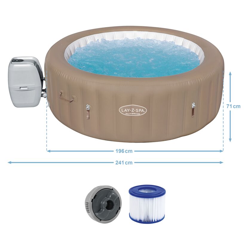 Aufblasbarer Whirlpool Lay-Z-Spa mit Pumpe und Filterkartusche