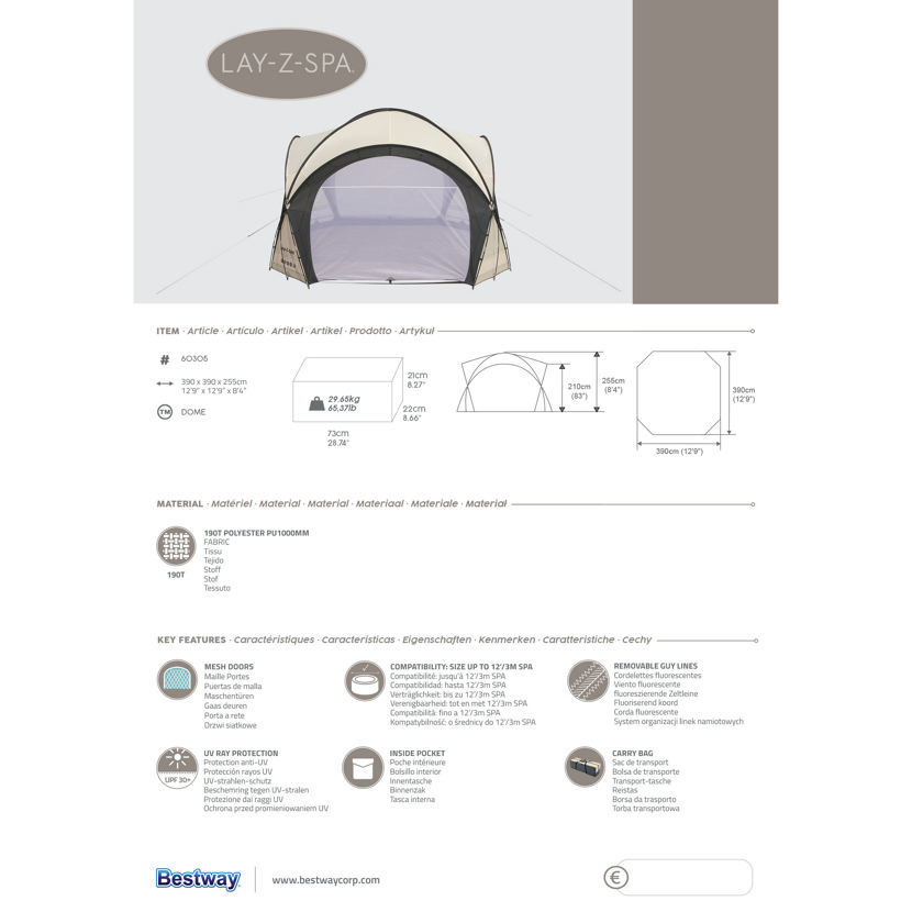 Whirlpool-Überdachung von Bestway