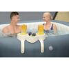 Lay-Z-Spa Getränkehalter mit zwei Getränken und Sonnenbrille