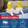 Lay-Z-Spa Getränkehalter mit Getränken und Sonnenbrille