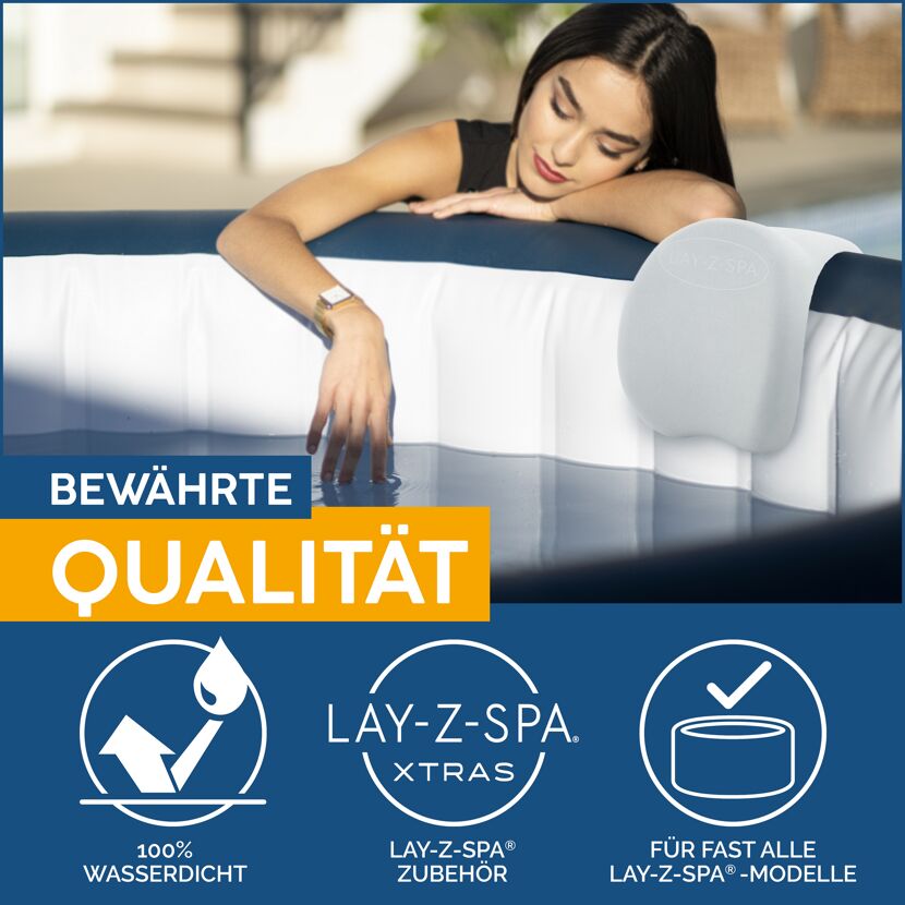 Person entspannt im Lay-Z-Spa Whirlpool