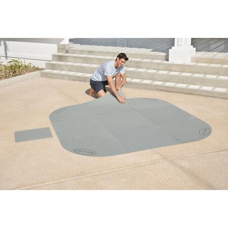 4. Bild von Bodenschutzfliesen-Set 'Lay-Z-Spa®' grau 216 x 216 cm