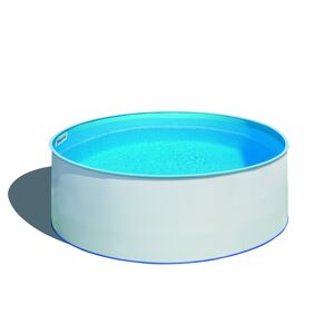 Einbaupool-Set 'Holly' blau/weiß rund Ø 420 x 150 cm