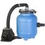 Blauer Sandfilter mit Pumpe für Pools