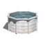 Aufstellpool mit Holzoptik