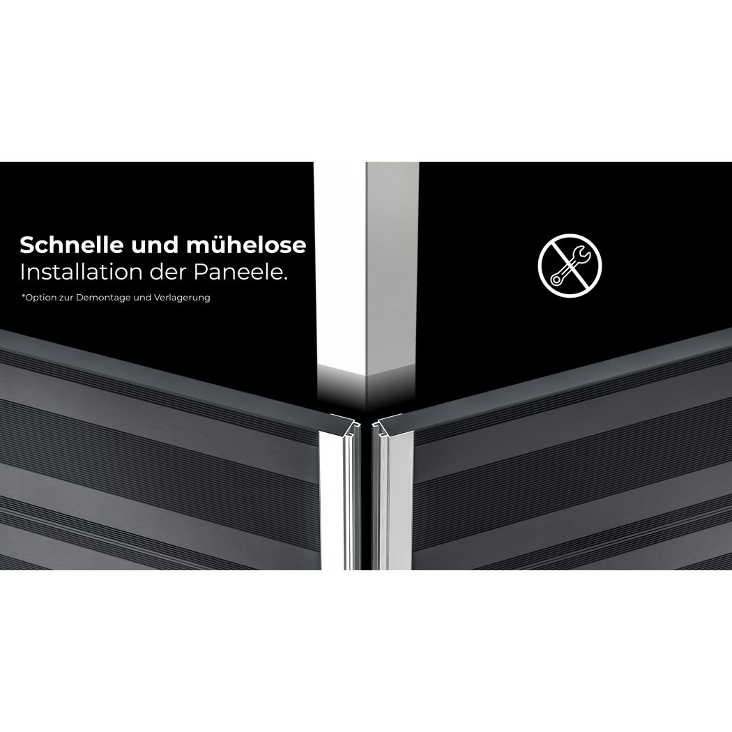 Composite Pool-Set 'Avantgarde' 386 x 154 x 664 cm mit Sandfilter und Trittleiter