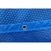 Blaue Solar-Poolabdeckung mit Öse