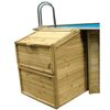 Holz Technikraum für Holzpool