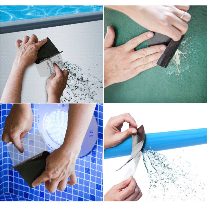 Poolflicken Reparatur-Klebeband transparent 150 x 10 cm