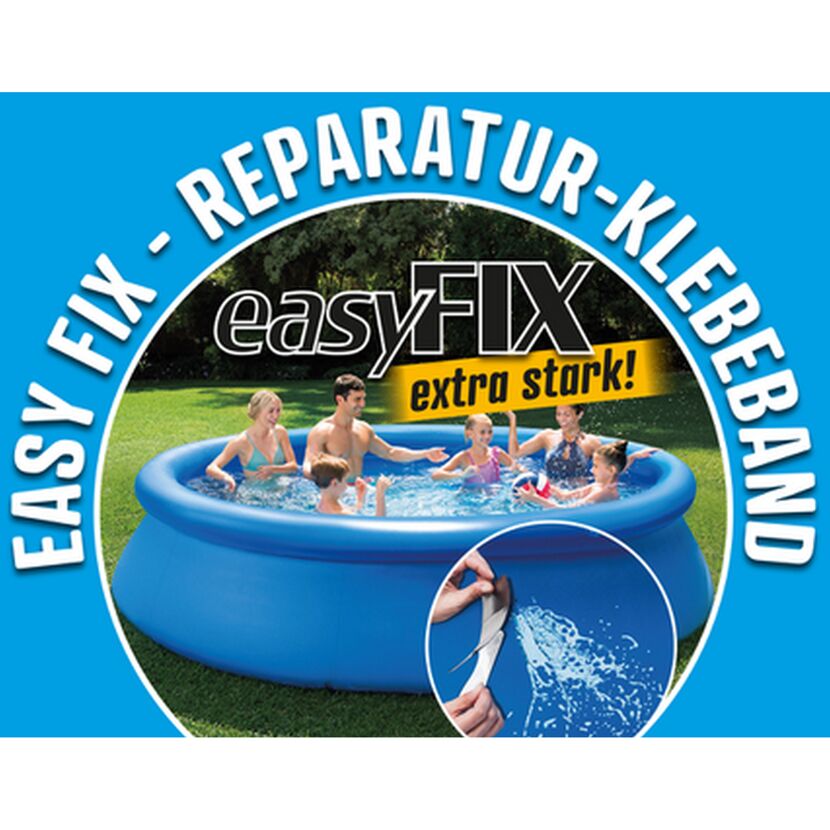 Poolflicken Reparatur-Klebeband transparent 150 x 10 cm