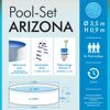 Pool-Set ARIZONA Stahlwandpool, Sicherheitsleiter und Filteranlage