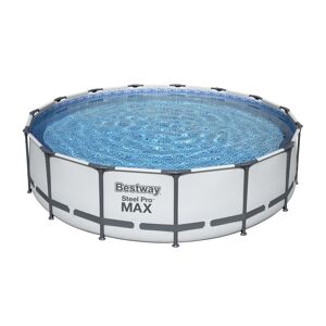 Aufstellpool 'Steel Pro MAX' grau/weiß Ø 457 x 107 cm, Komplett-Set