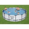 Familie im Bestway Steel Pro MAX Pool