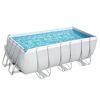 Aufstellpool 'Power Steel™' grau/weiß 412 x 201 x 122 cm Komplett-Set