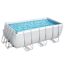 Aufstellpool 'Power Steel™' grau/weiß 412 x 201 x 122 cm Komplett-Set