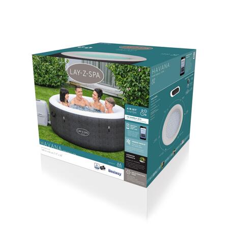 3. Bild von Whirlpool 'Lay-Z-Spa™ Havana AirJet WiFi' anthrazit/weiß Ø 180 x 66 cm