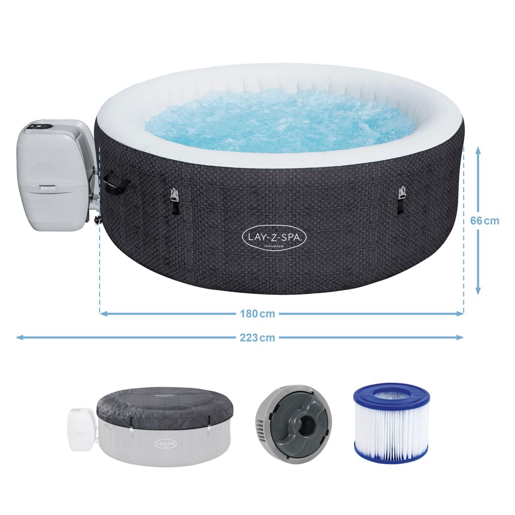 Lay-Z-Spa Havana AirJet mit Abdeckung und Filter