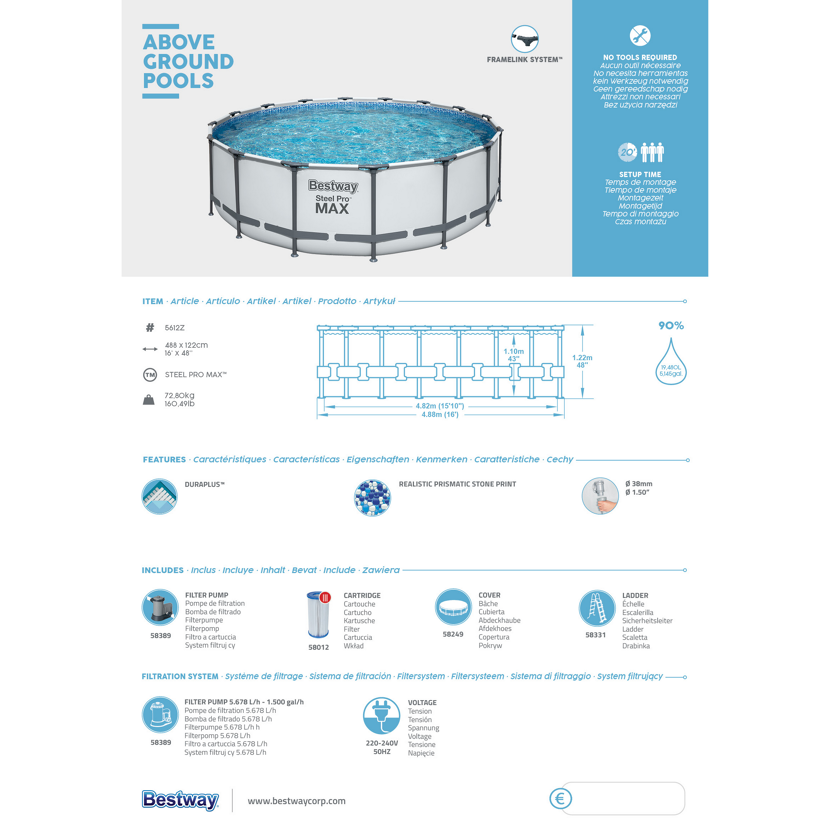 Bestway Steel Pro Max Aufstellpool
