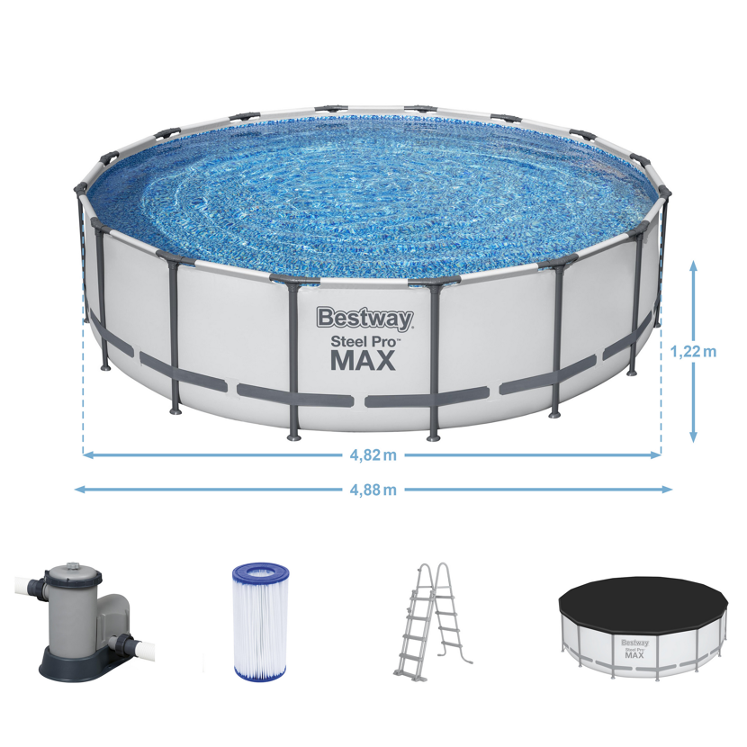 Bestway Steel Pro MAX Pool-Set mit Zubehör
