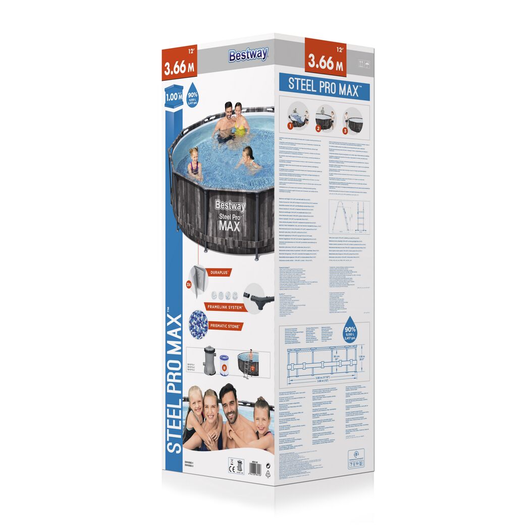 Bestway Steel Pro Max Pool mit Familie