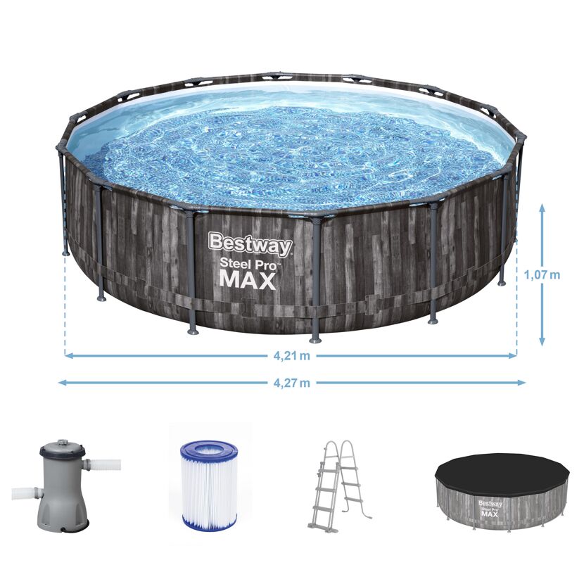 Bestway Steel Pro Max Pool-Set mit Zubehör