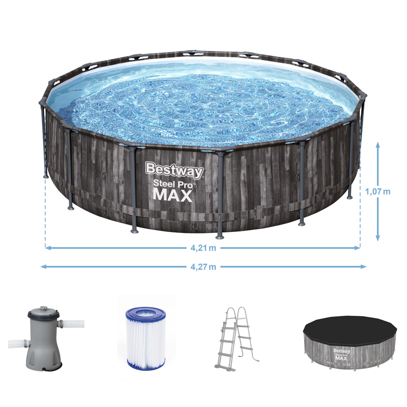 Bestway Steel Pro Max Pool-Set mit Zubehör