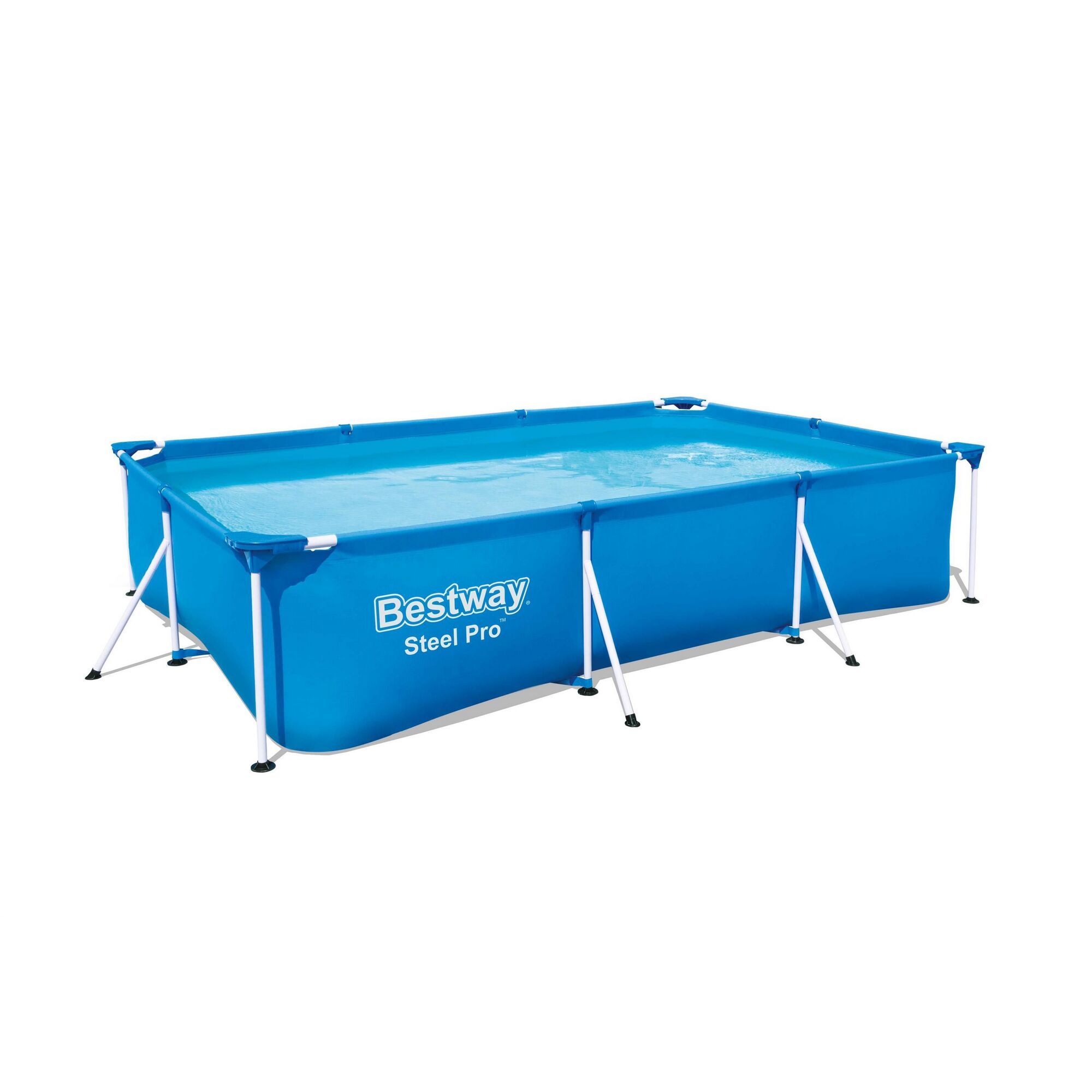 Bestway Steel Pro Pool mit Wasser gefüllt