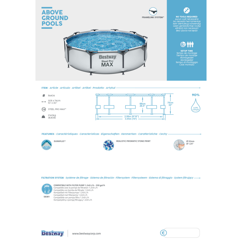 Bestway Steel Pro Max Aufstellpool