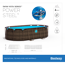 Verkleinertes Bild von Aufstellpool 'Power Steel Swim Vista Series ll' Komplett-Set, braun oval 427 x 250 x 100 cm