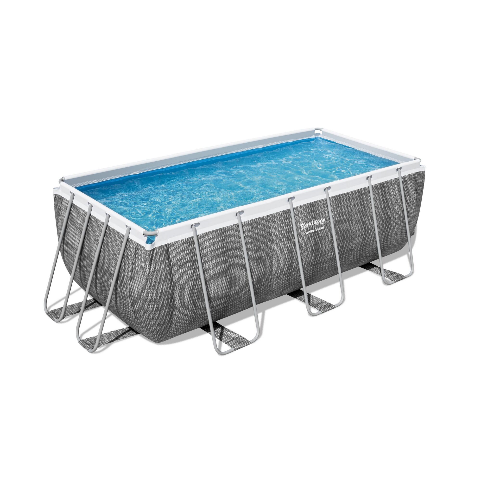 Bestway Power Steel Pool mit Wasser gefüllt