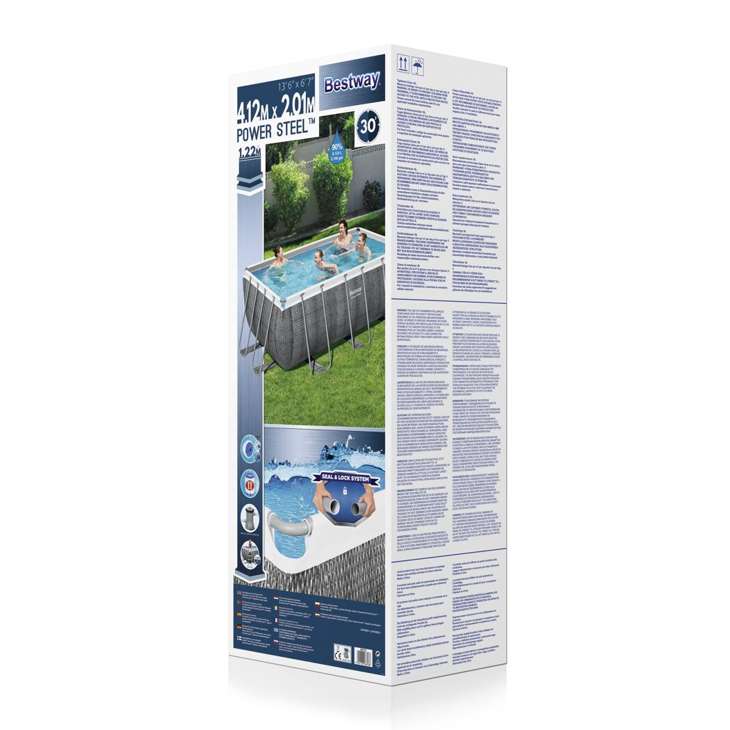 Bestway Power Steel Pool-Set 412 x 201 x 122 cm