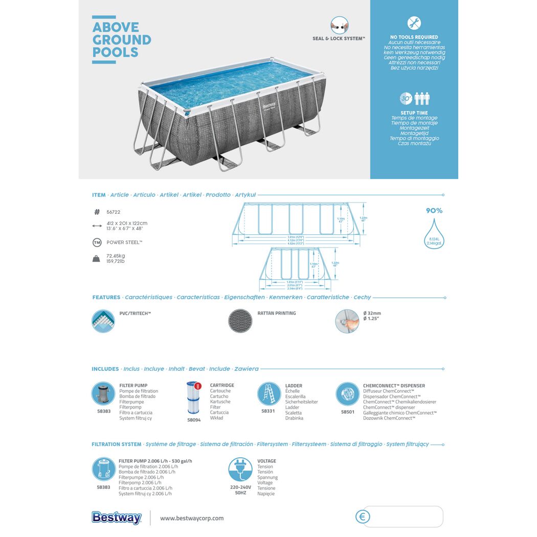 Bestway Power Steel Pool