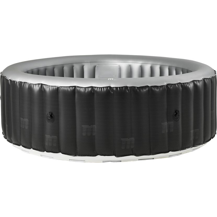 Aufblasbarer Whirlpool in schwarz-silber