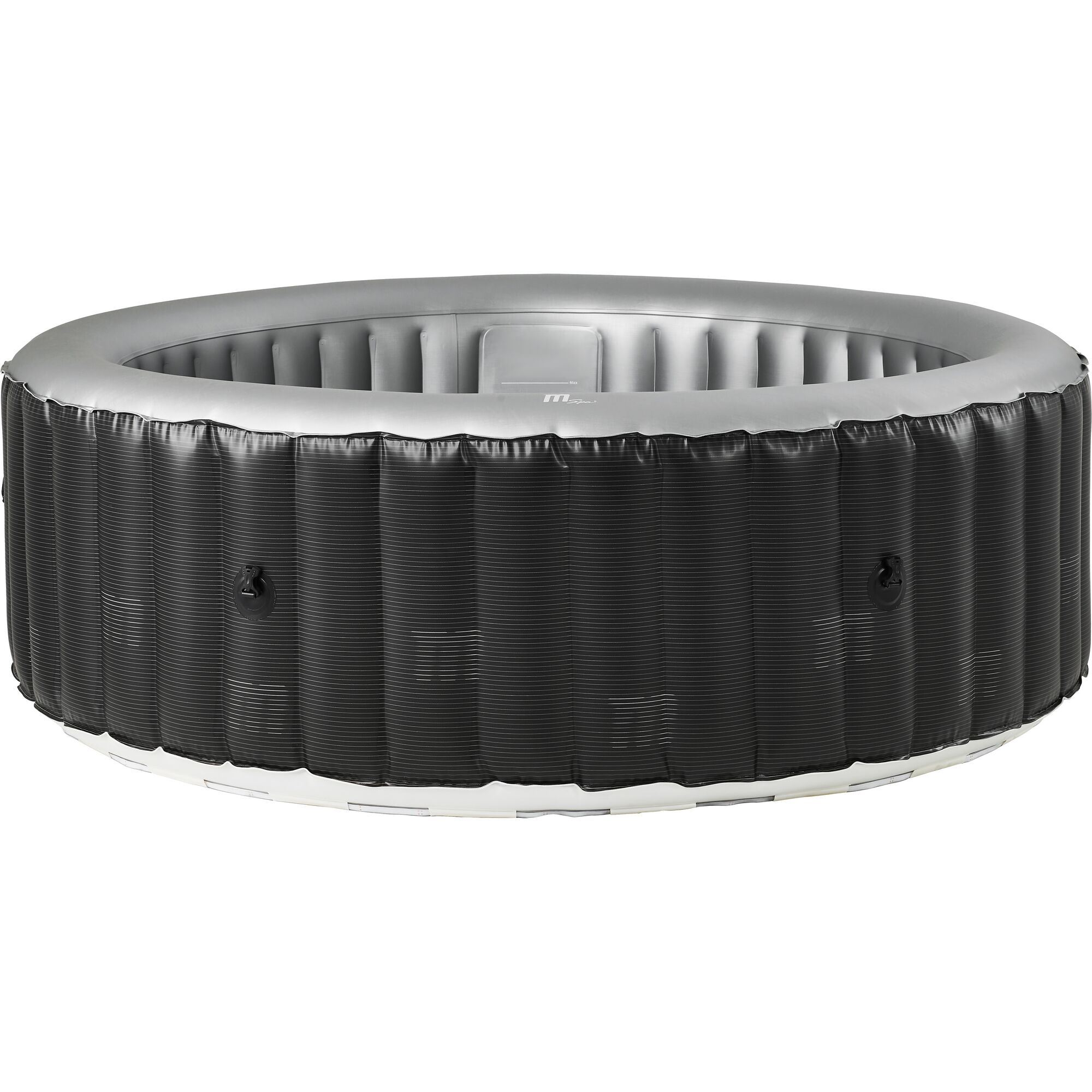 Aufblasbarer Whirlpool in schwarz-silber