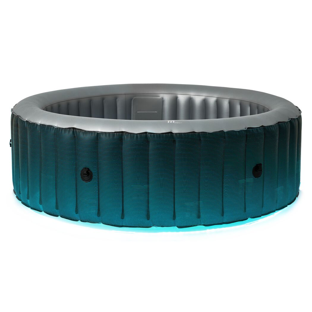 Aufblasbarer Whirlpool mit blauer Beleuchtung