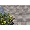 Graue WPC Klickfliesen verlegt