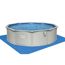 Aufstellpool Bestway Hydrium auf blauer Poolfolie