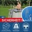 Poolleiter mit Kindersicherung