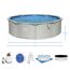 Bestway Stahlwandpool Power Steel, rund, grau, 460 x 122 cm