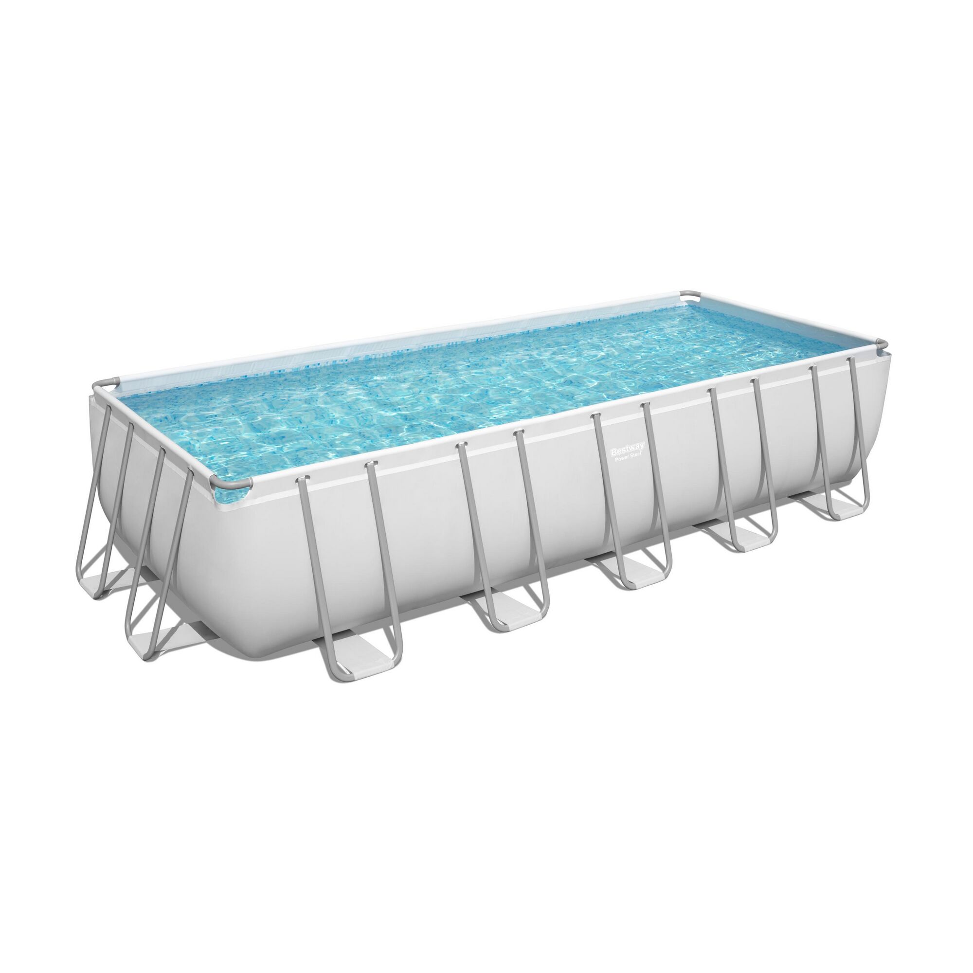 Bestway Power Steel Pool mit Wasser gefüllt