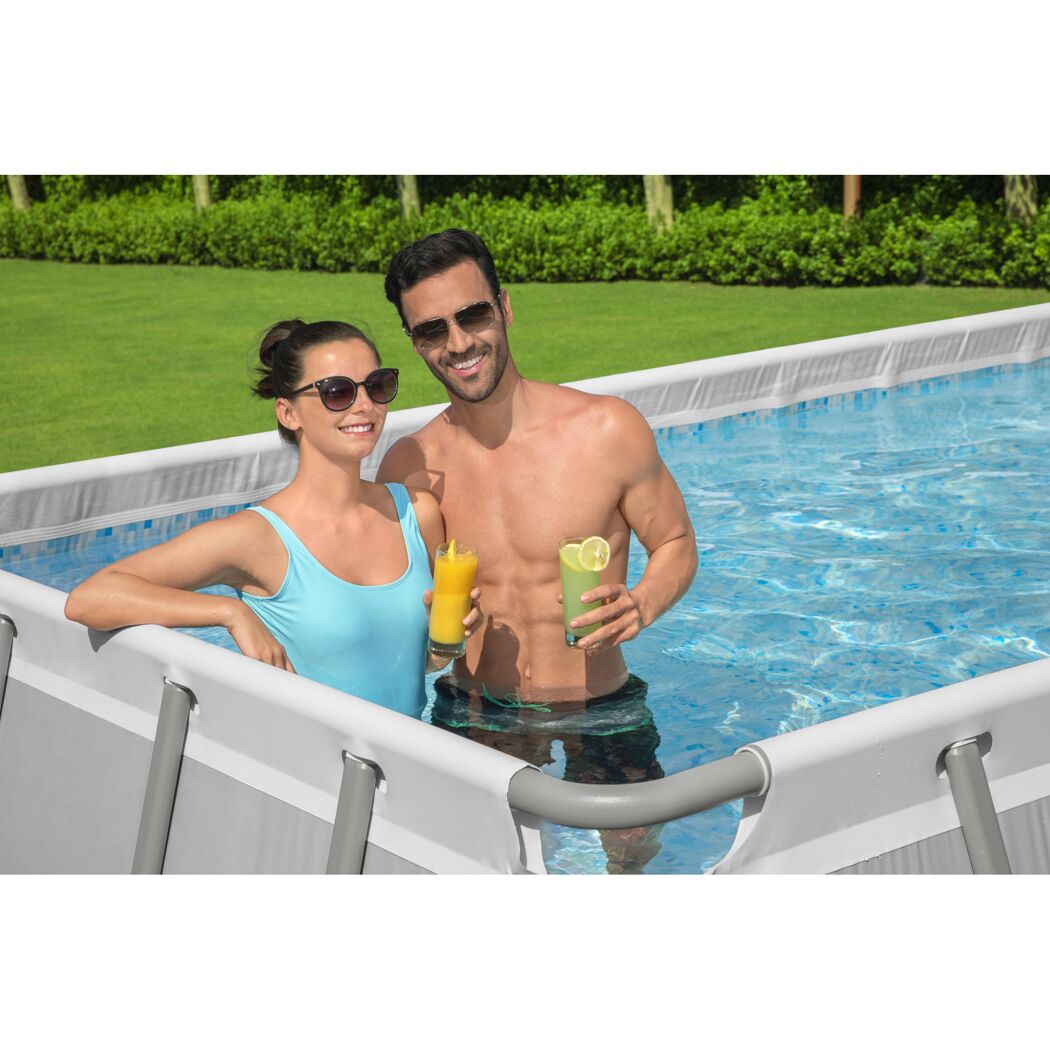 Frame-Pool-Set 'Power Steel' 640 x 274 x 132 cm mit Sicherheitsleiter und Kartuschenfilter