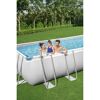 Familie im rechteckigen Power Steel Pool