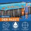 Power Steel Frame Pool mit Maßen