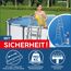 Pool mit Leiter und Kindersicherung